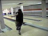 Bowling in a beaver suit