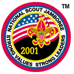 2001 National Scout Jamboree youth staff and participation patch
