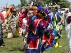 Dancing in one of many intertribal dances