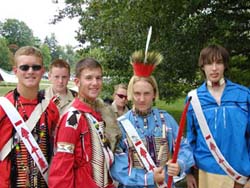 A lodge ceremony team