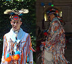 Sean D, of Chilantakoba shows his Grass Dance outfit at rest and in action!