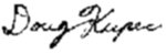 Doug's signature