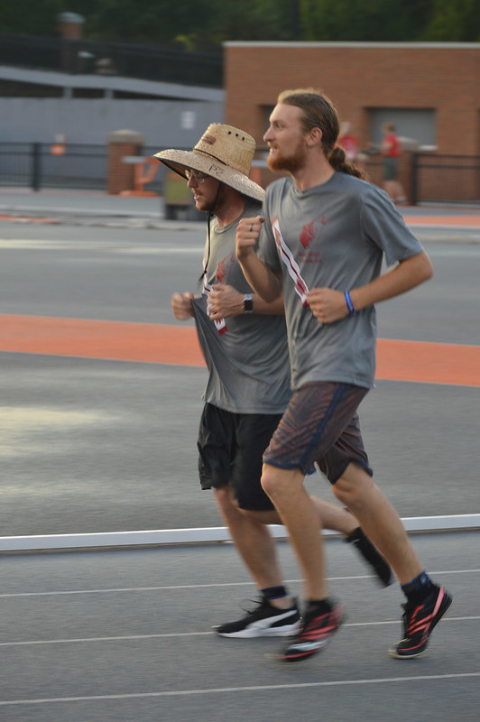 Scouts running