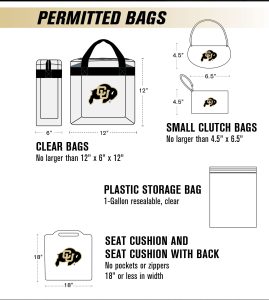 Permitted Bags at NOAC 2024