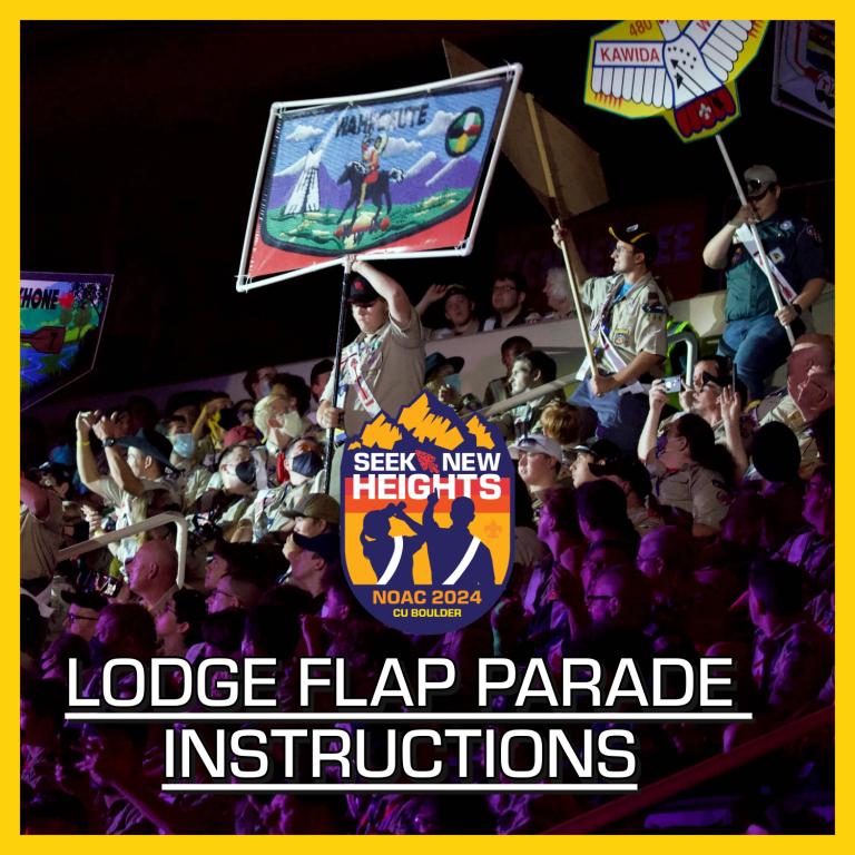 Lodge flap parade social media sized graphic